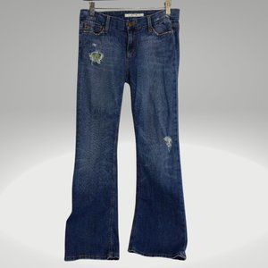 Joe's Distressed Provocateur Boot Cut Medium Wash Jeans SZ 27 B48